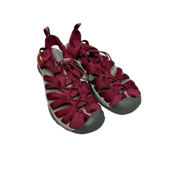 Keen burgundy whisper waterproof trail hiking sandals size 10 - Picture 1 of 16